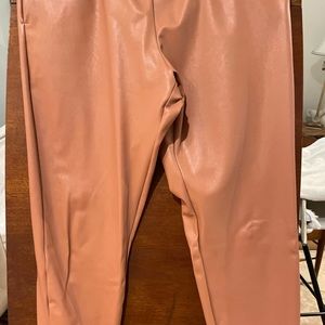 Super soft fake leather pants in great condition worn once, joggers